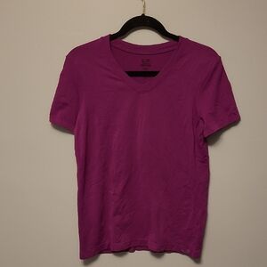 Women's C9 Champiov Purple V-Neck Workout Shirt